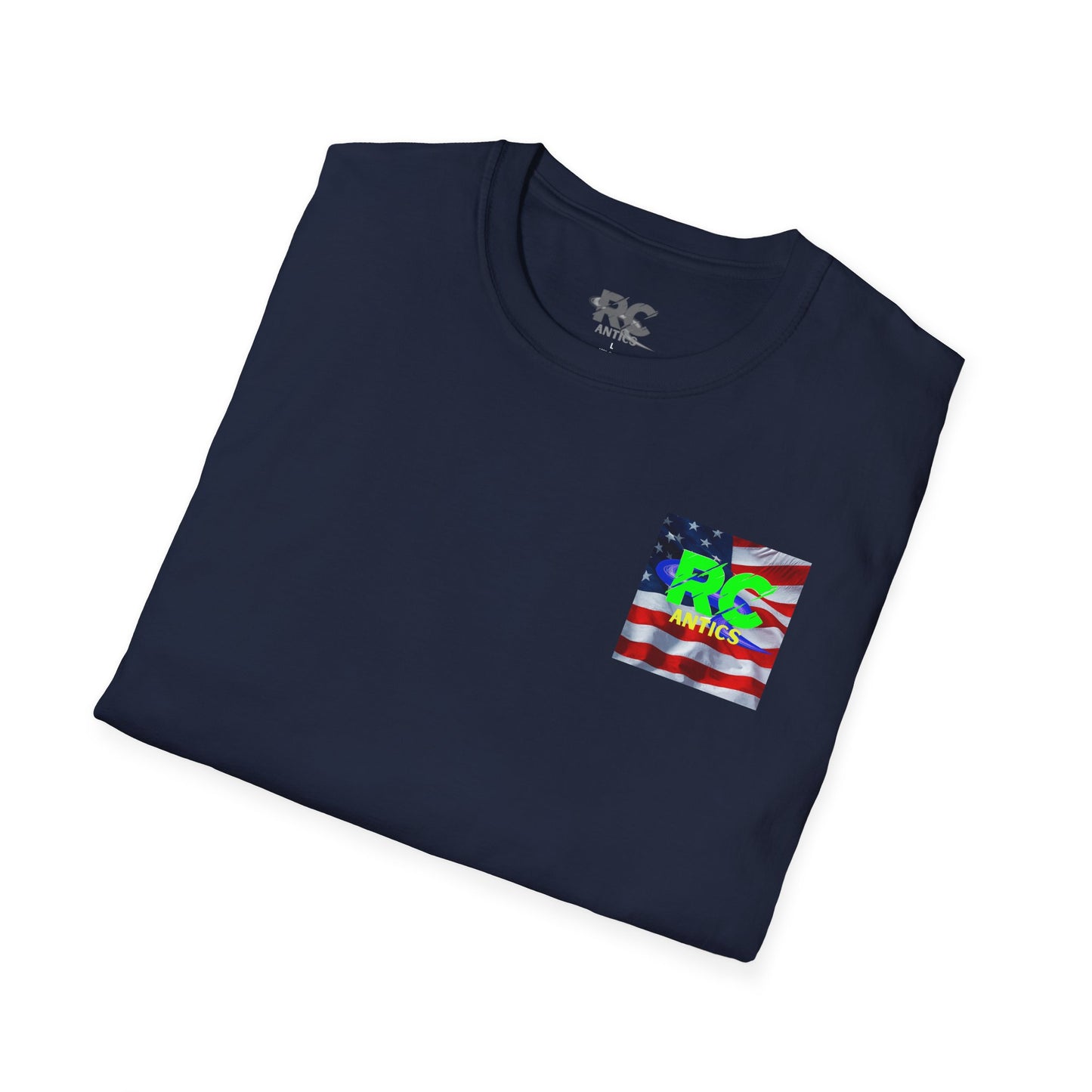 Patriotic RC Road Course Racing Unisex Softstyle T-Shirt