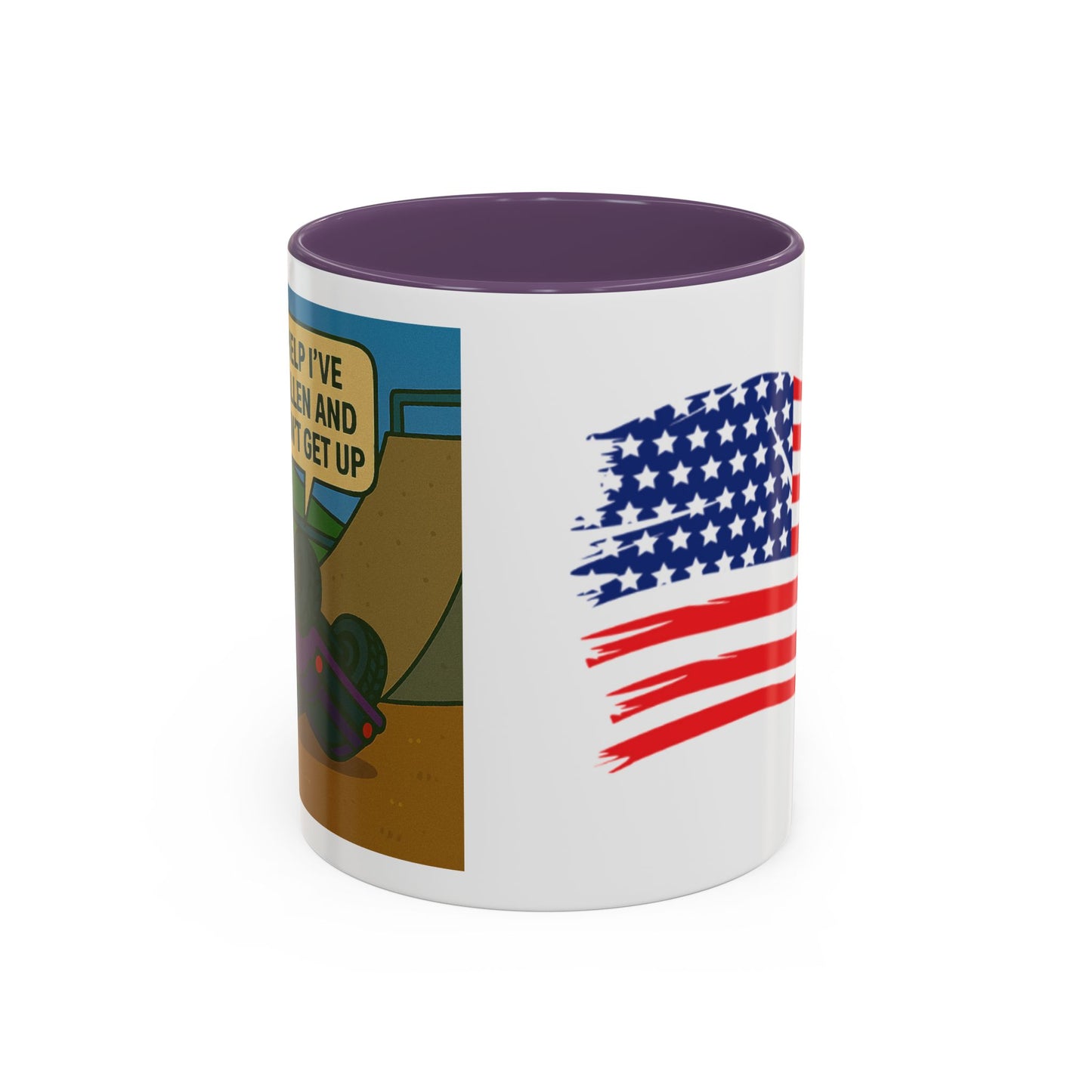 Help I've Fallin and Can't get up Skate Park Accent Coffee Mug (11, 15oz)