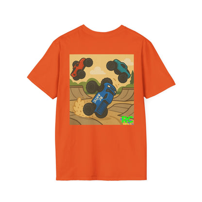 RC Trucks Jumping at Skate Park Unisex Softstyle T-Shirt