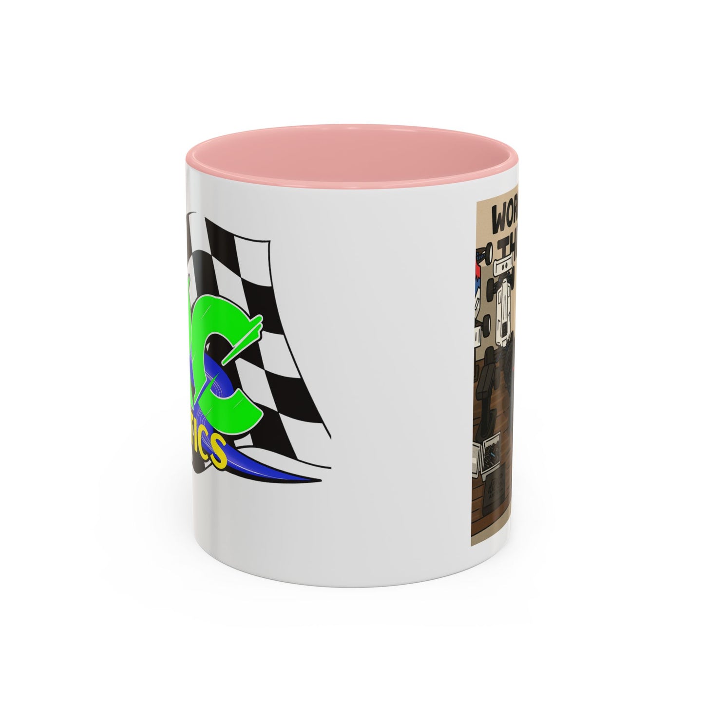 Workin for the win Accent Coffee Mug (11, 15oz)