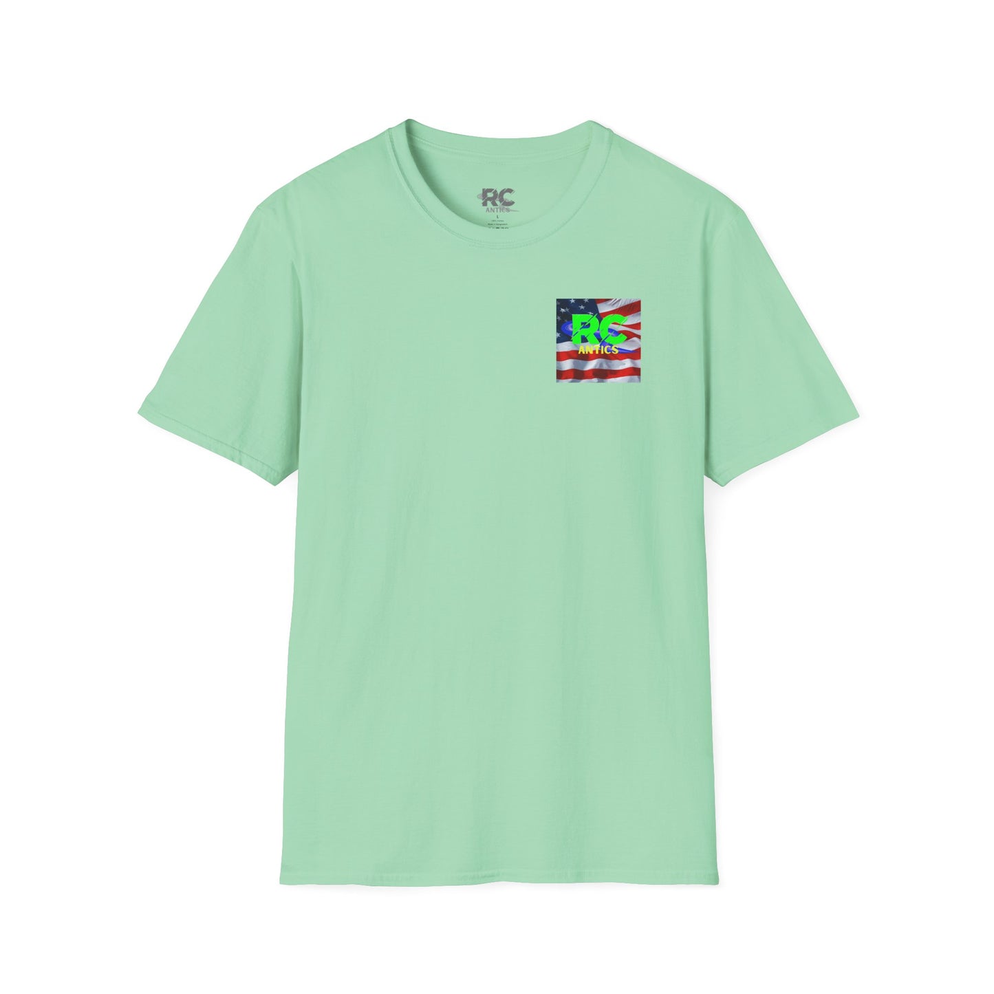 Patriotic RC Road Course Racing Unisex Softstyle T-Shirt