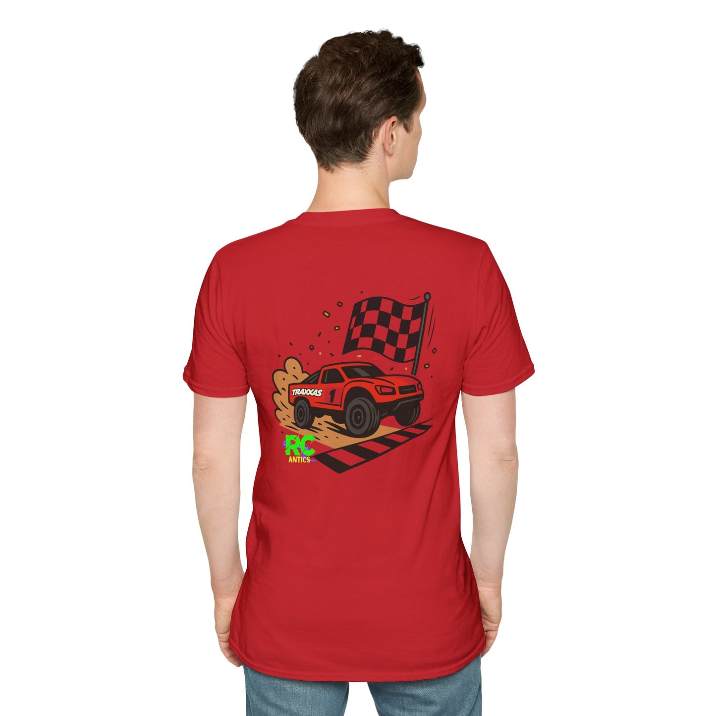 RC Truck Crossing Finish Line Unisex Softstyle T-Shirt