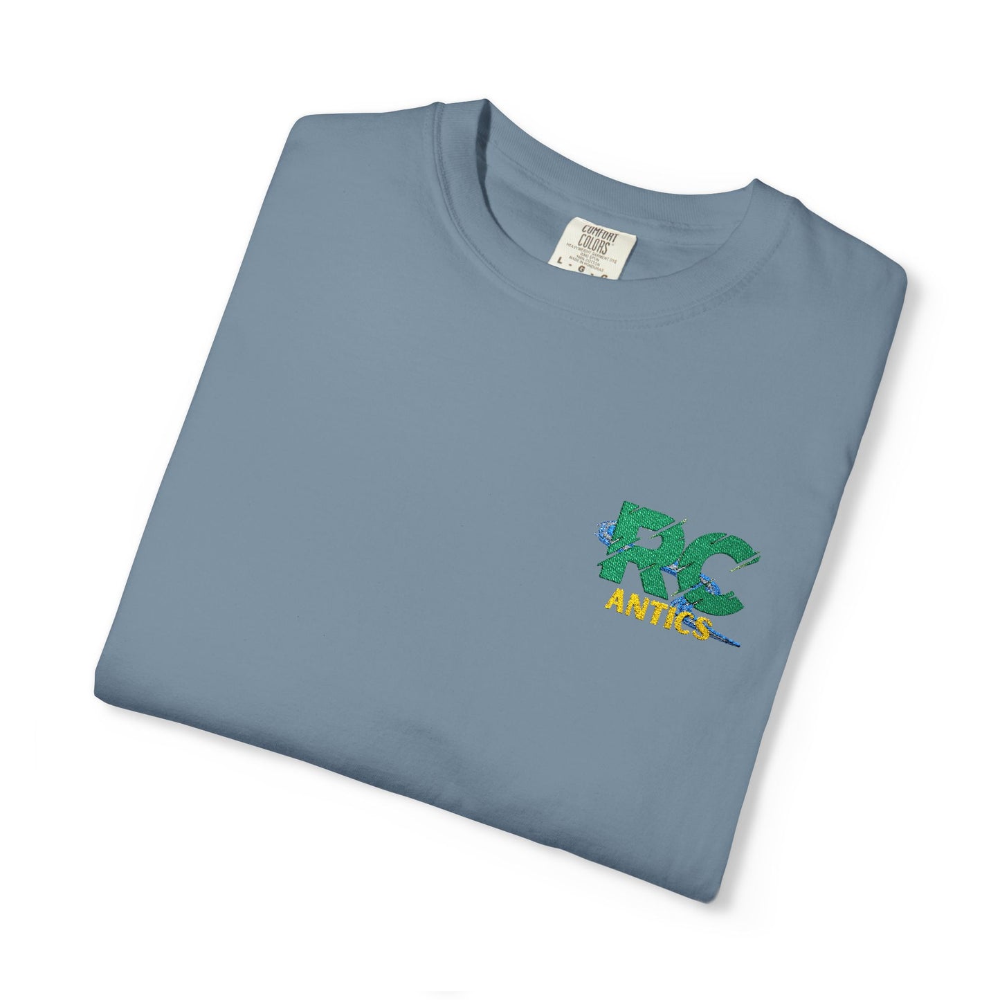 Embroidered RC Antics Unisex Garment-Dyed T-shirt