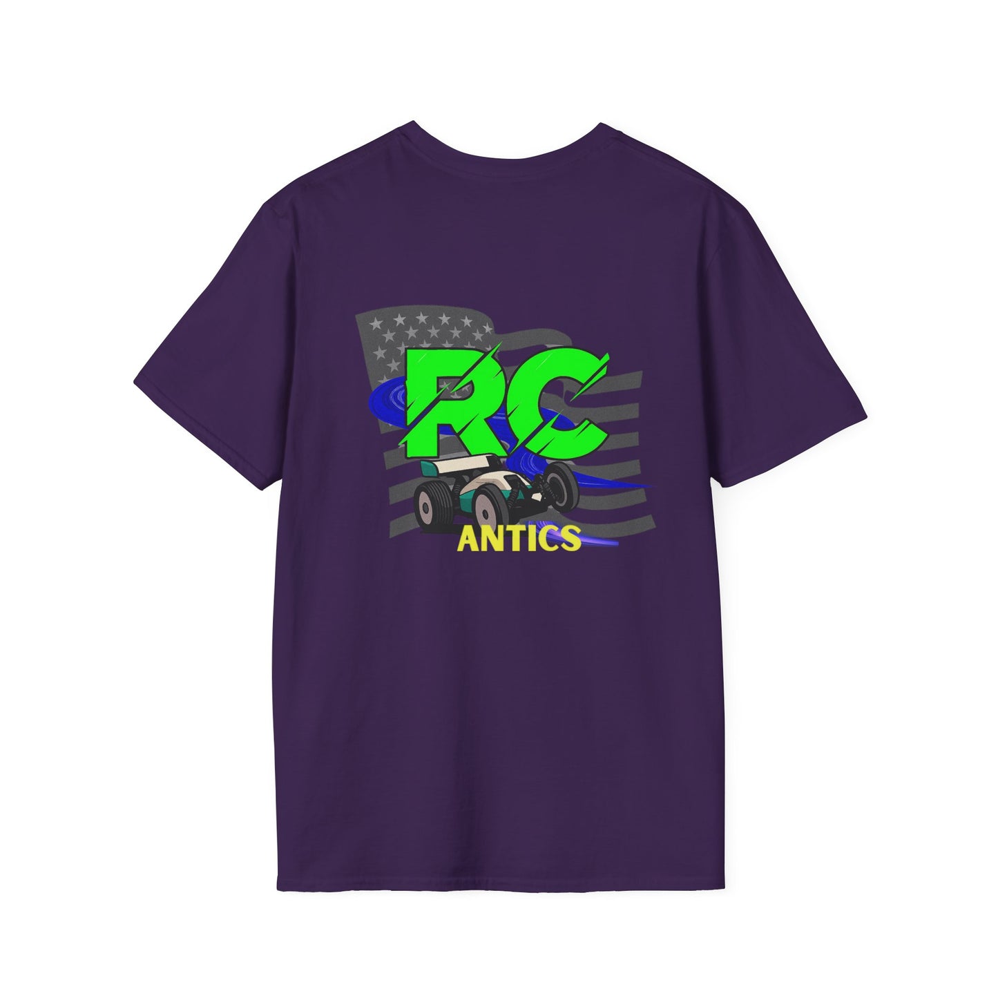 Patriotic RC Road Course Racing Unisex Softstyle T-Shirt