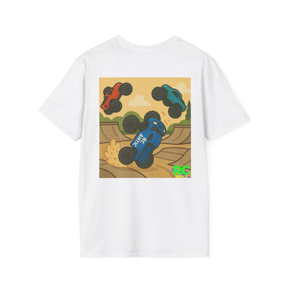 RC Trucks Jumping at Skate Park Unisex Softstyle T-Shirt