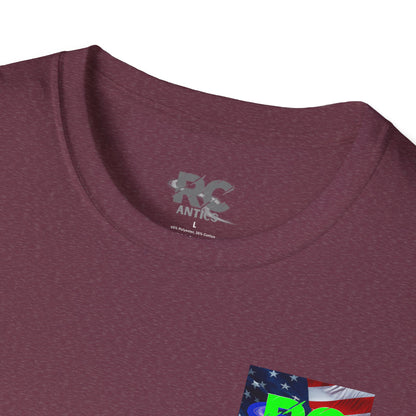 Patriotic RC Road Course Racing Unisex Softstyle T-Shirt