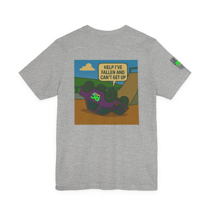 Help I've Fallin and can't get up Jump Unisex Jersey Short Sleeve Tee