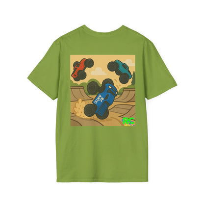 RC Trucks Jumping at Skate Park Unisex Softstyle T-Shirt