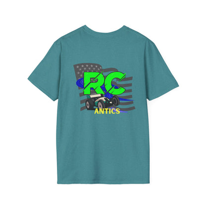 Patriotic RC Road Course Racing Unisex Softstyle T-Shirt