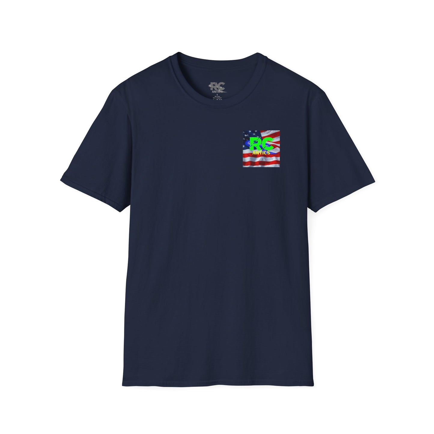Patriotic RC Road Course Racing Unisex Softstyle T-Shirt