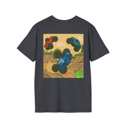 RC Trucks Jumping at Skate Park Unisex Softstyle T-Shirt