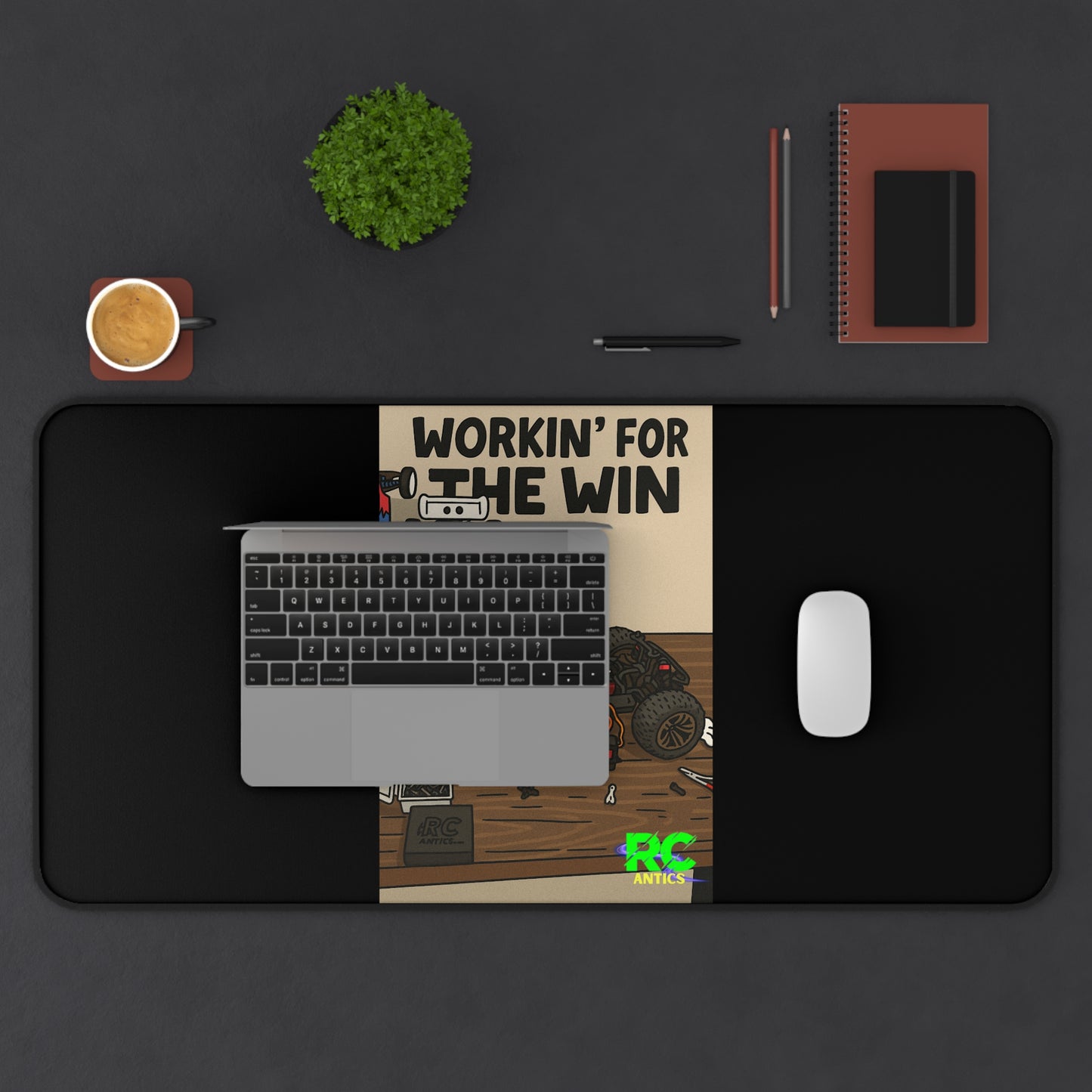 Workin for the Win- Work/Tech Desk Mat