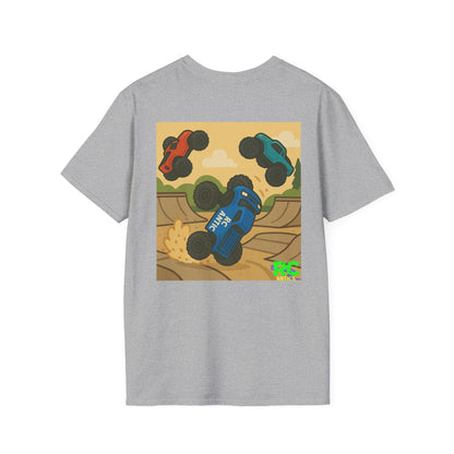 RC Trucks Jumping at Skate Park Unisex Softstyle T-Shirt