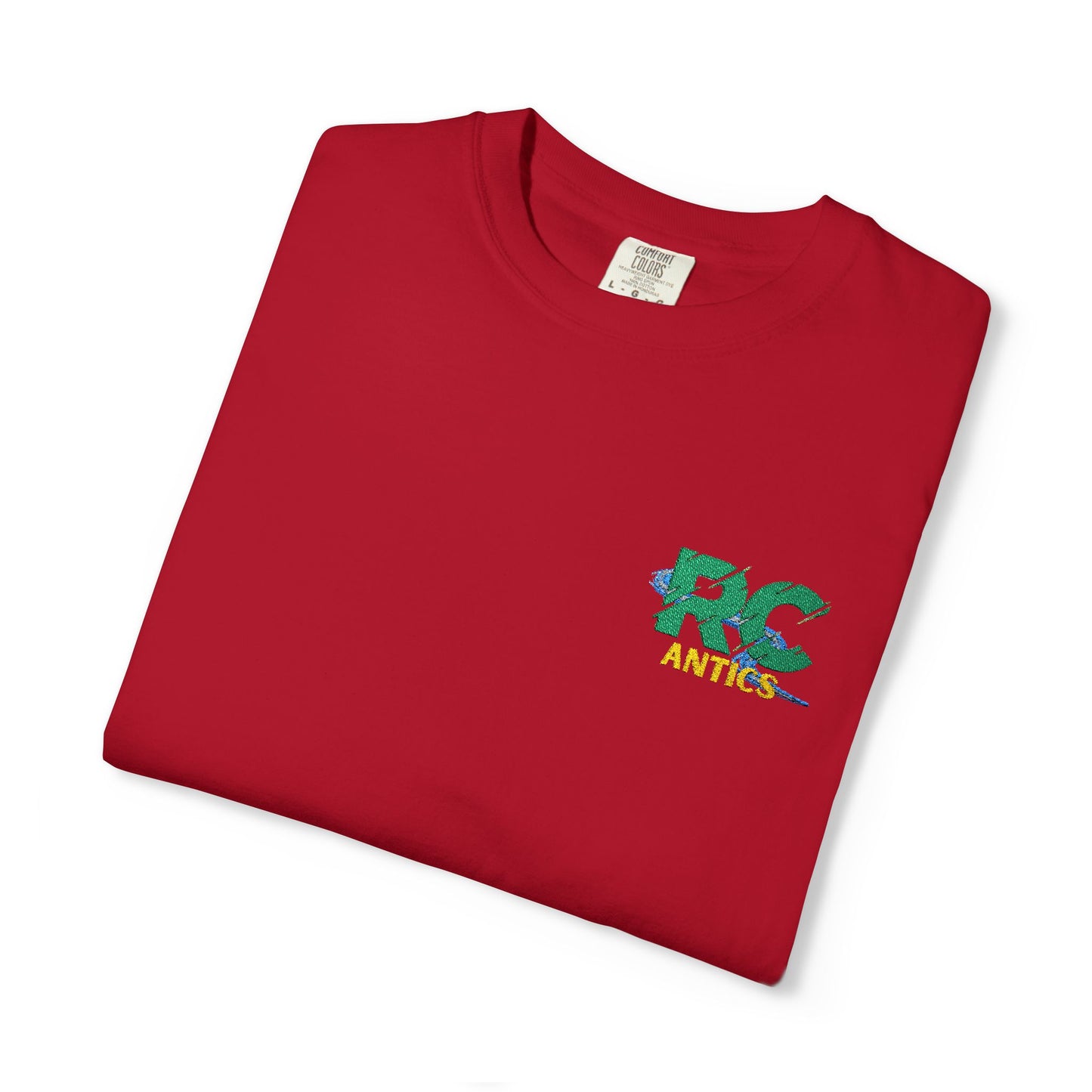 Embroidered RC Antics Unisex Garment-Dyed T-shirt