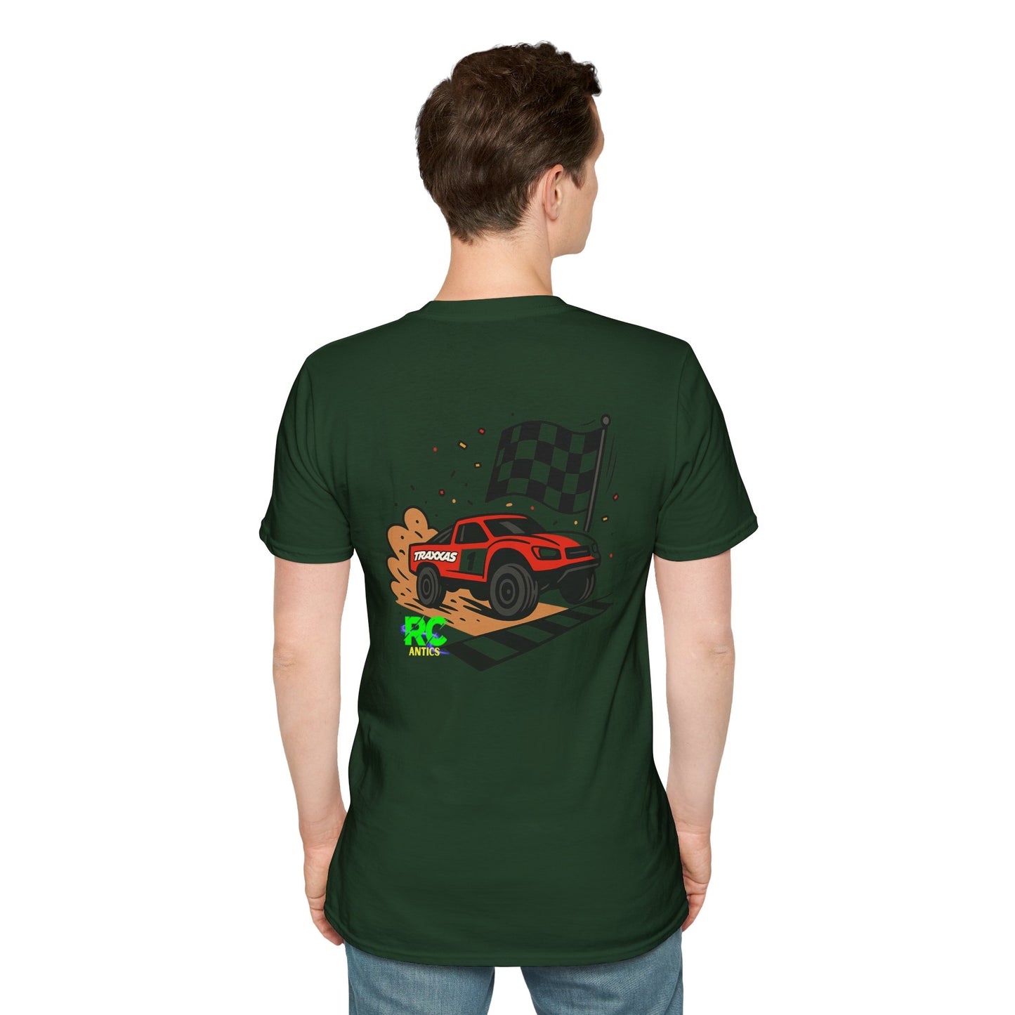 RC Truck Crossing Finish Line Unisex Softstyle T-Shirt