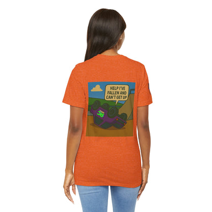 Help I've Fallin and can't get up Jump Unisex Jersey Short Sleeve Tee