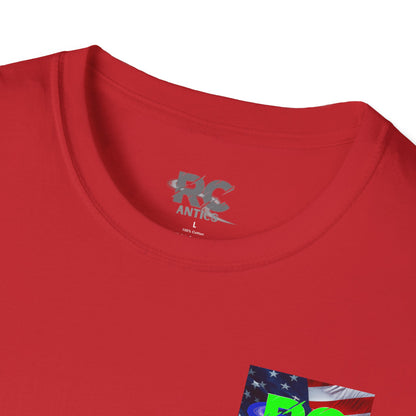 Patriotic RC Road Course Racing Unisex Softstyle T-Shirt