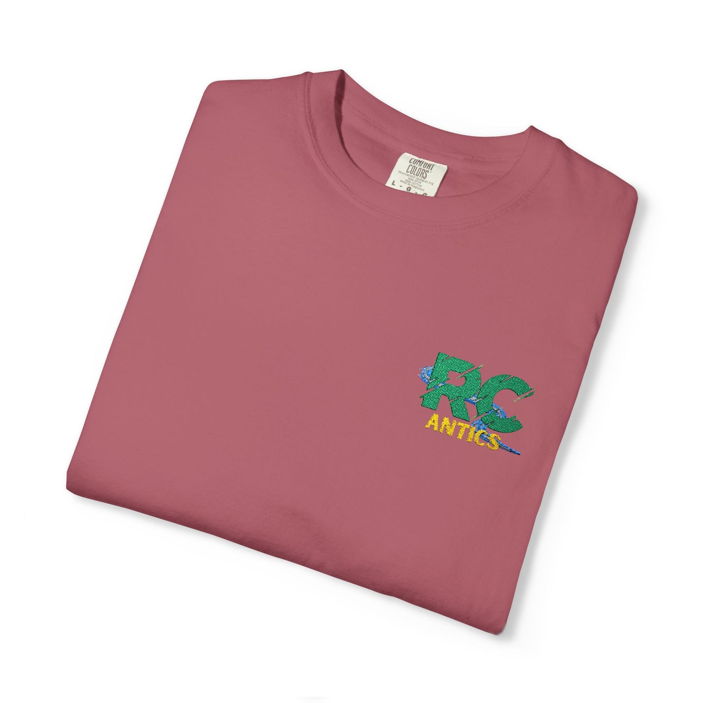 Embroidered RC Antics Unisex Garment-Dyed T-shirt