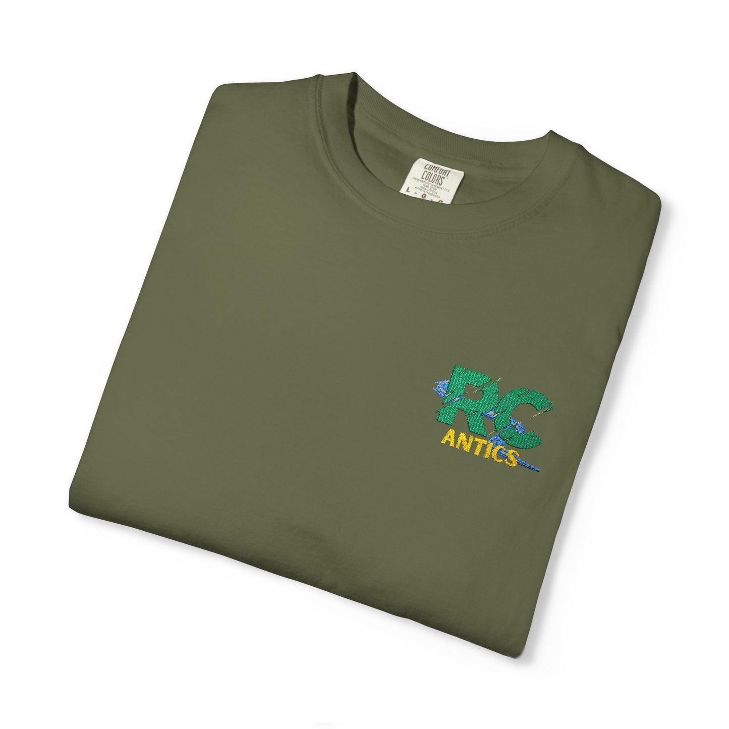 Embroidered RC Antics Unisex Garment-Dyed T-shirt