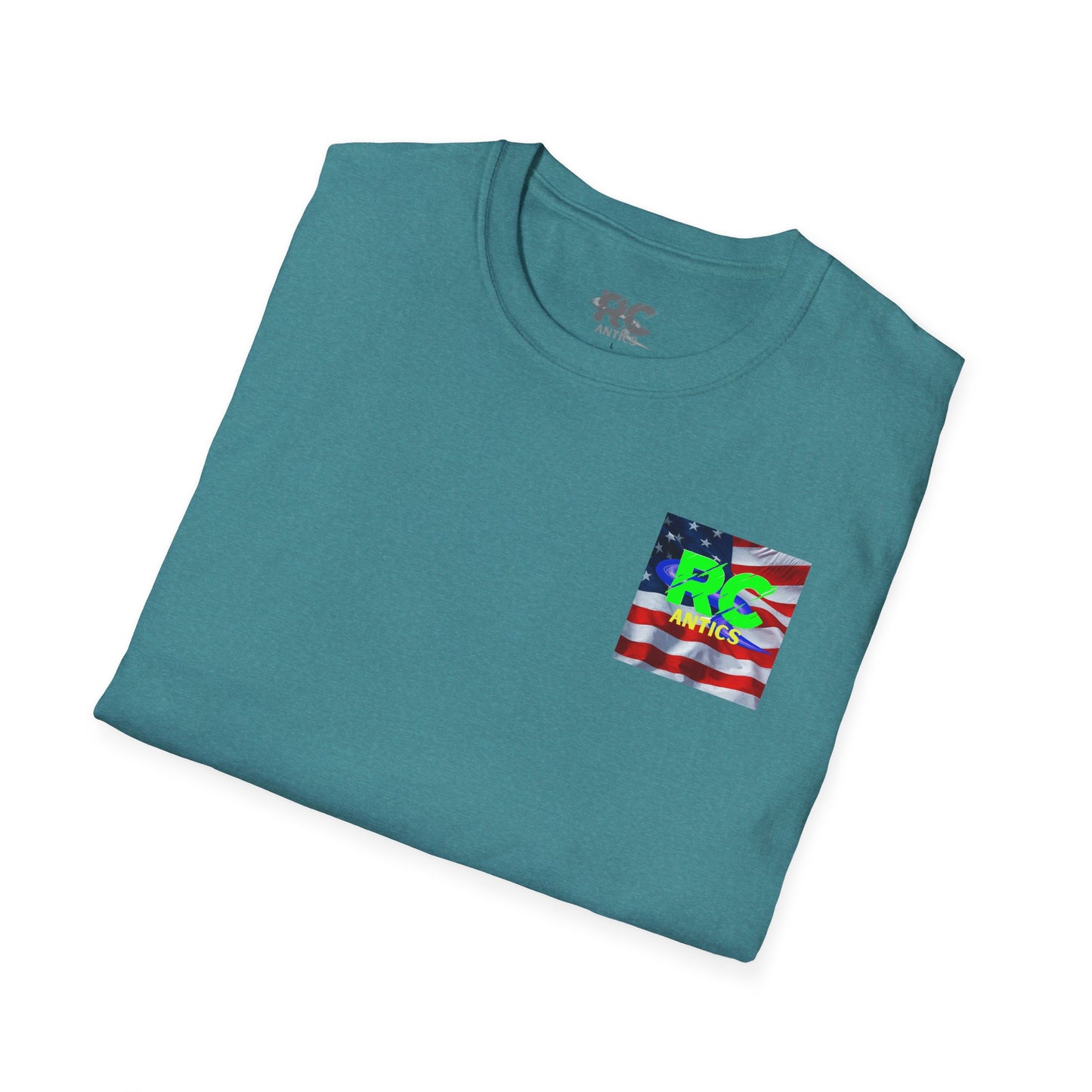 Patriotic RC Road Course Racing Unisex Softstyle T-Shirt