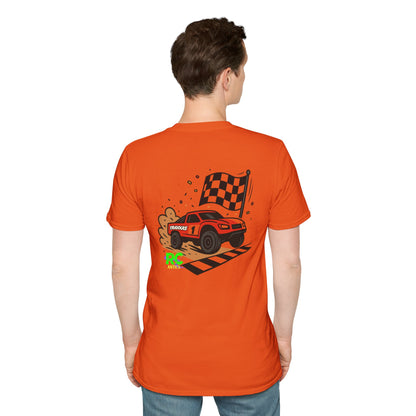 RC Truck Crossing Finish Line Unisex Softstyle T-Shirt