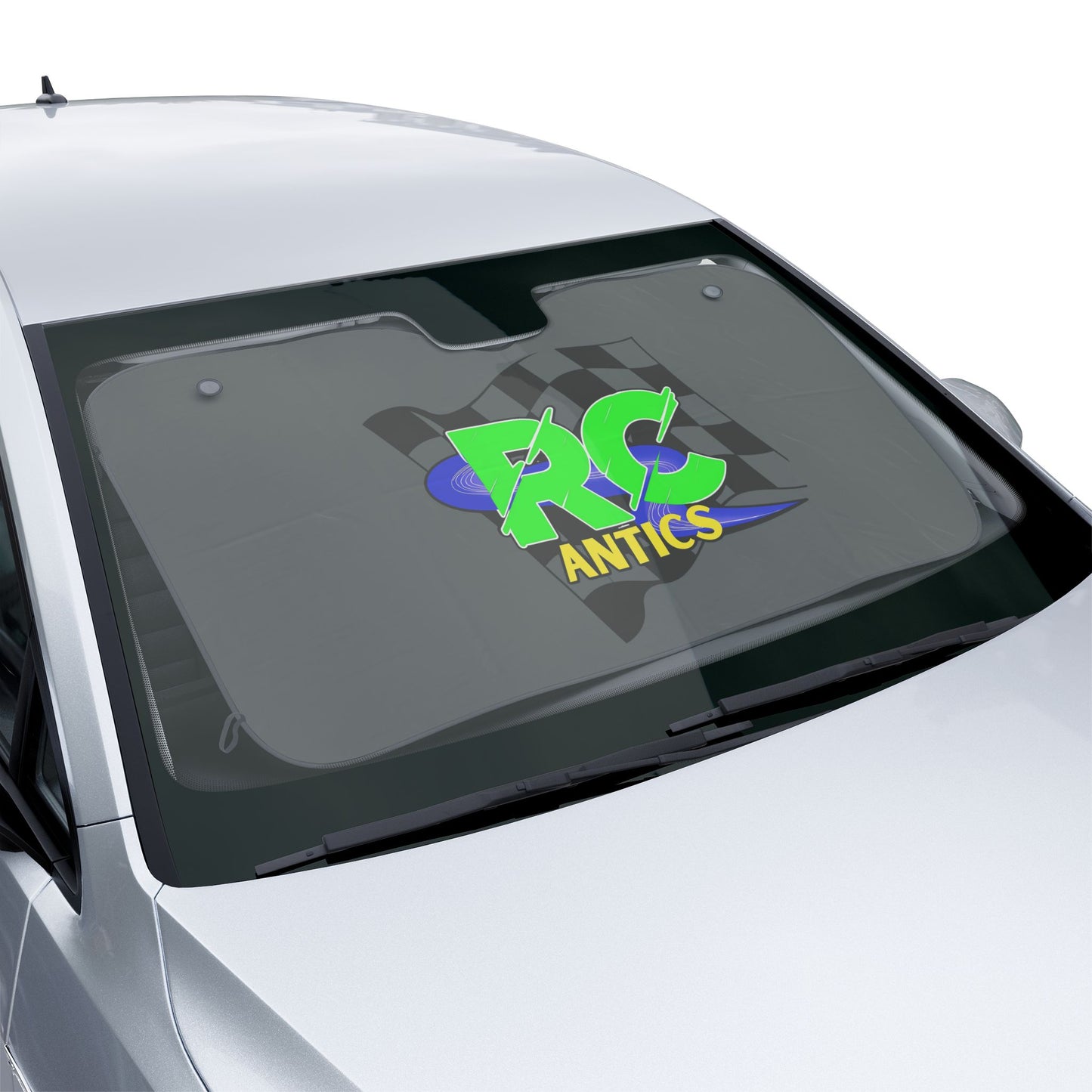 RC Antics Checker Flag Car Sun Shades