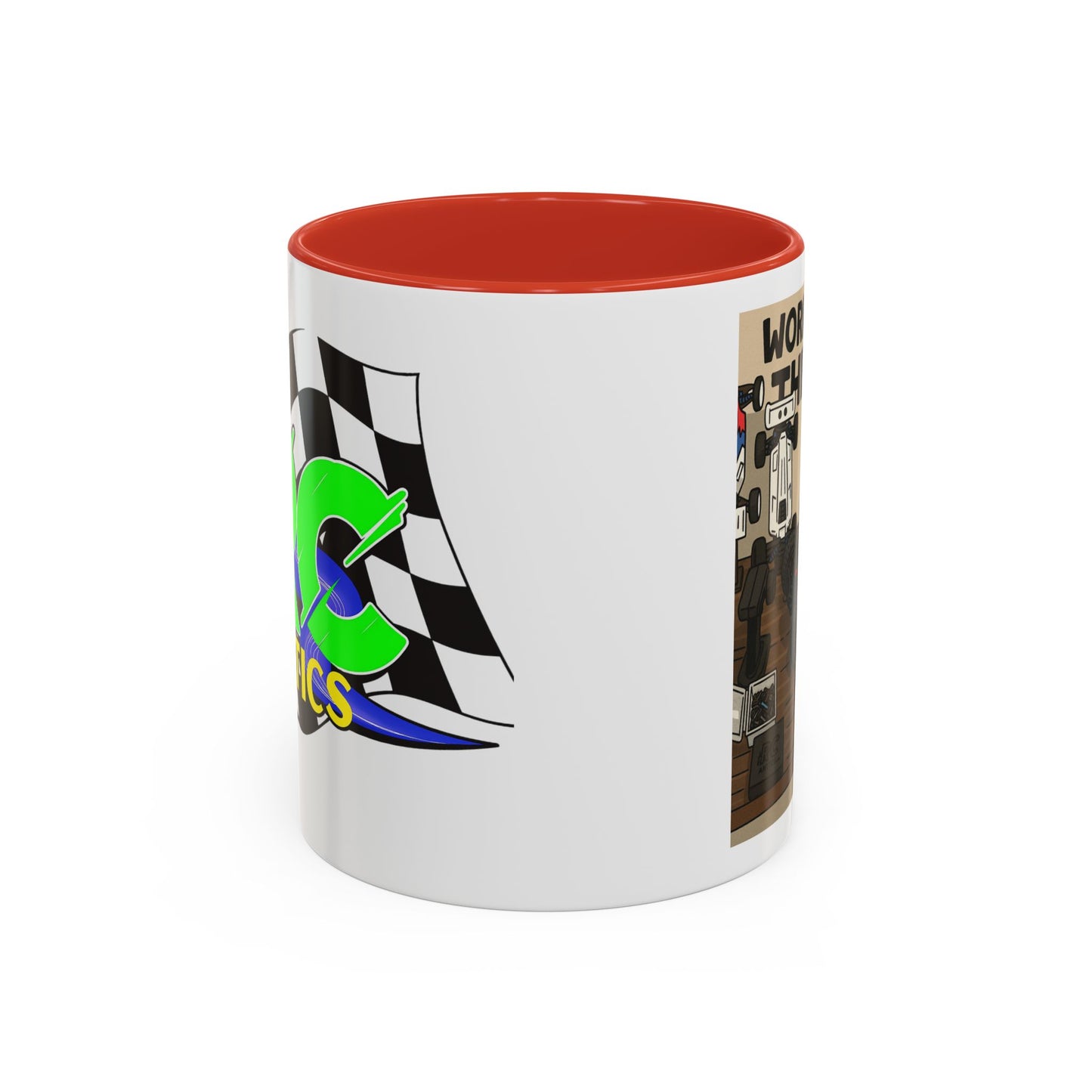 Workin for the win Accent Coffee Mug (11, 15oz)