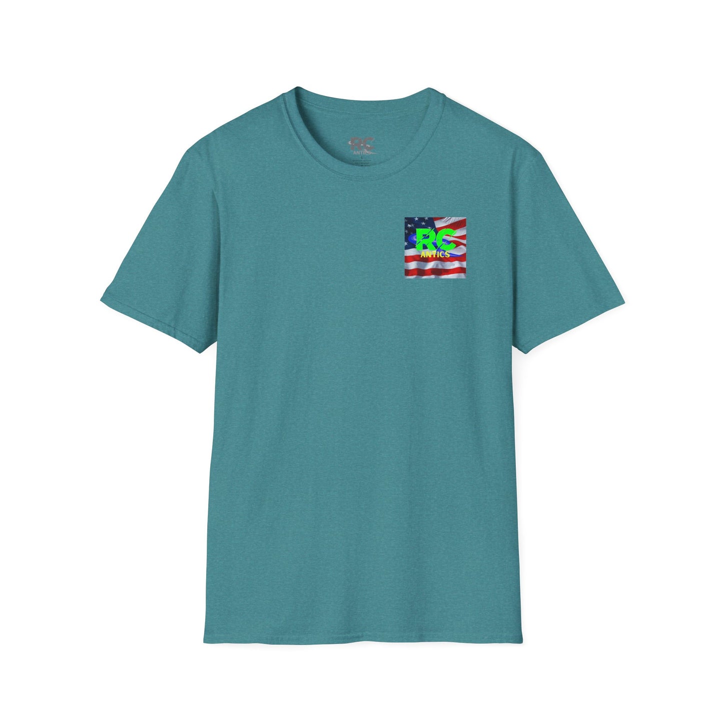 Patriotic RC Road Course Racing Unisex Softstyle T-Shirt