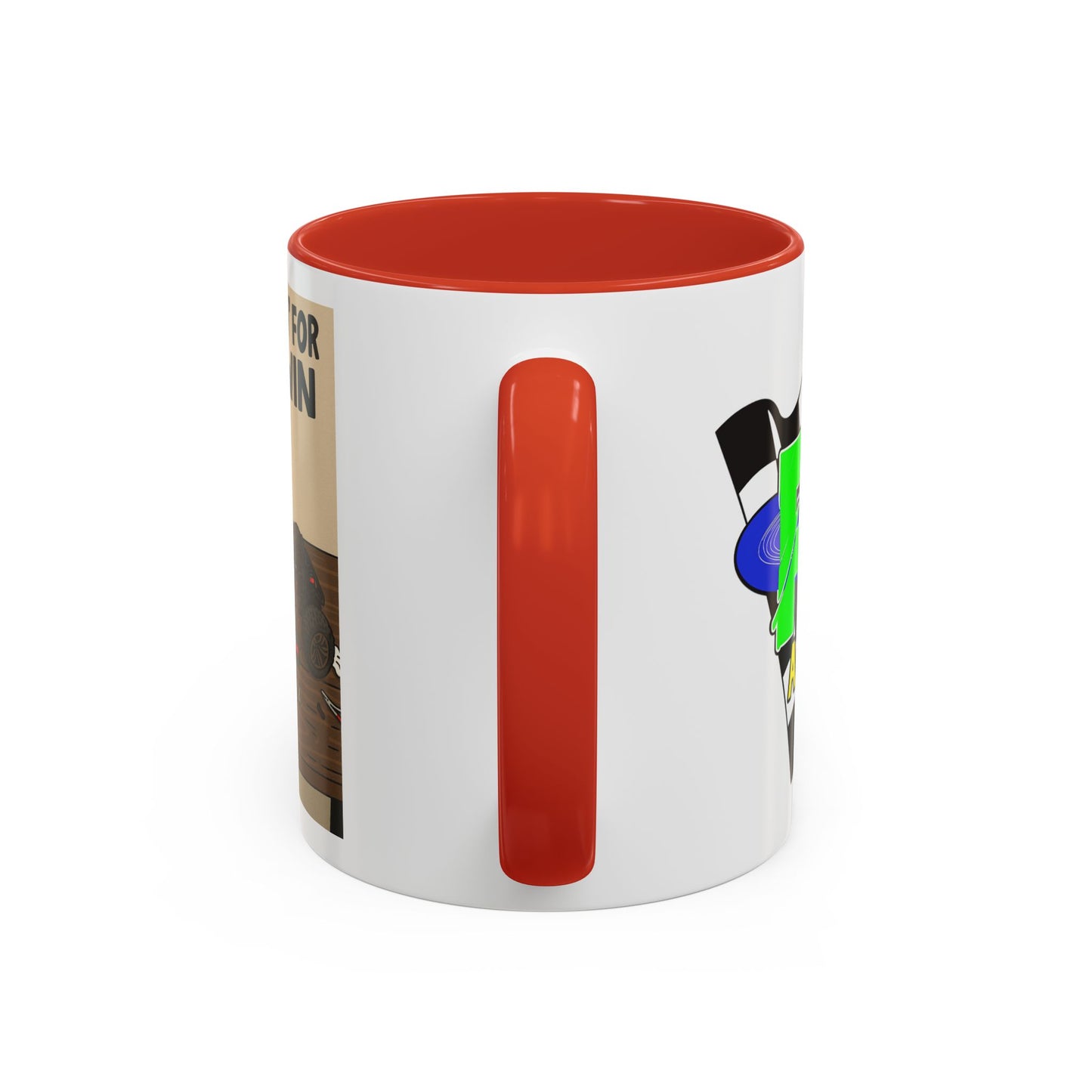 Workin for the win Accent Coffee Mug (11, 15oz)