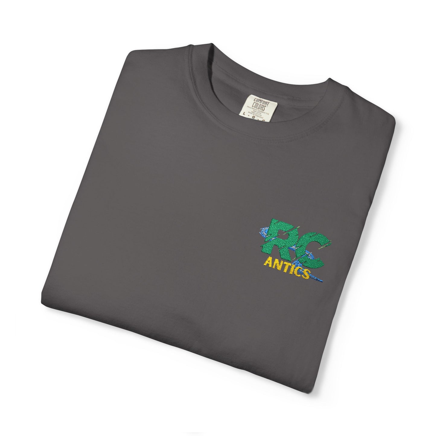 Embroidered RC Antics Unisex Garment-Dyed T-shirt