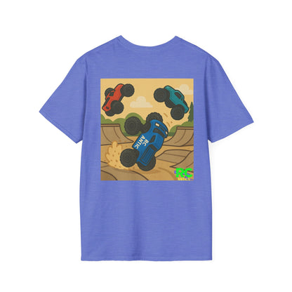 RC Trucks Jumping at Skate Park Unisex Softstyle T-Shirt