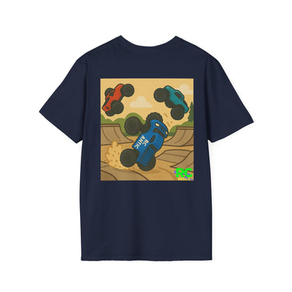 RC Trucks Jumping at Skate Park Unisex Softstyle T-Shirt
