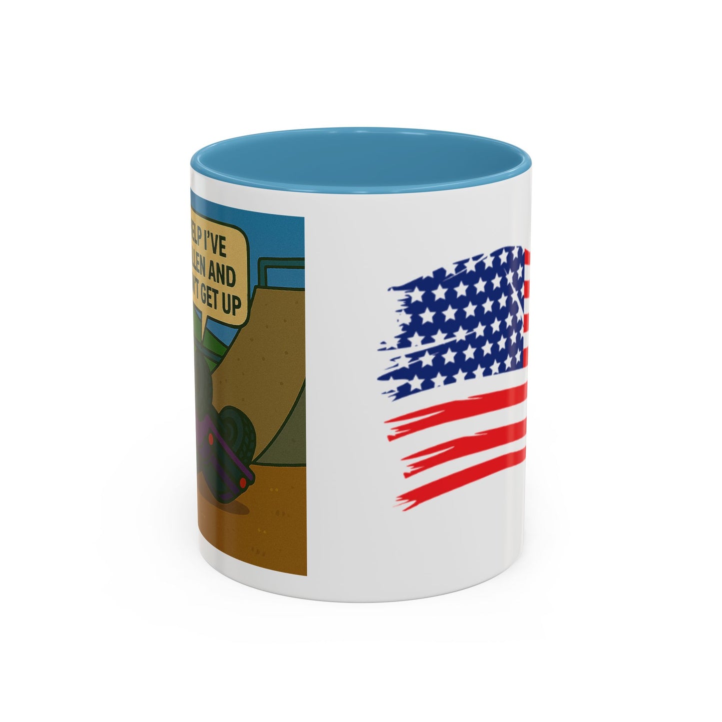 Help I've Fallin and Can't get up Skate Park Accent Coffee Mug (11, 15oz)