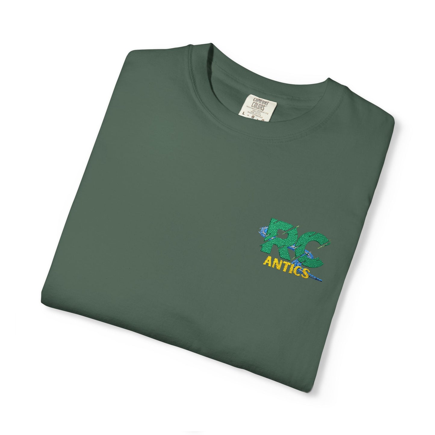 Embroidered RC Antics Unisex Garment-Dyed T-shirt