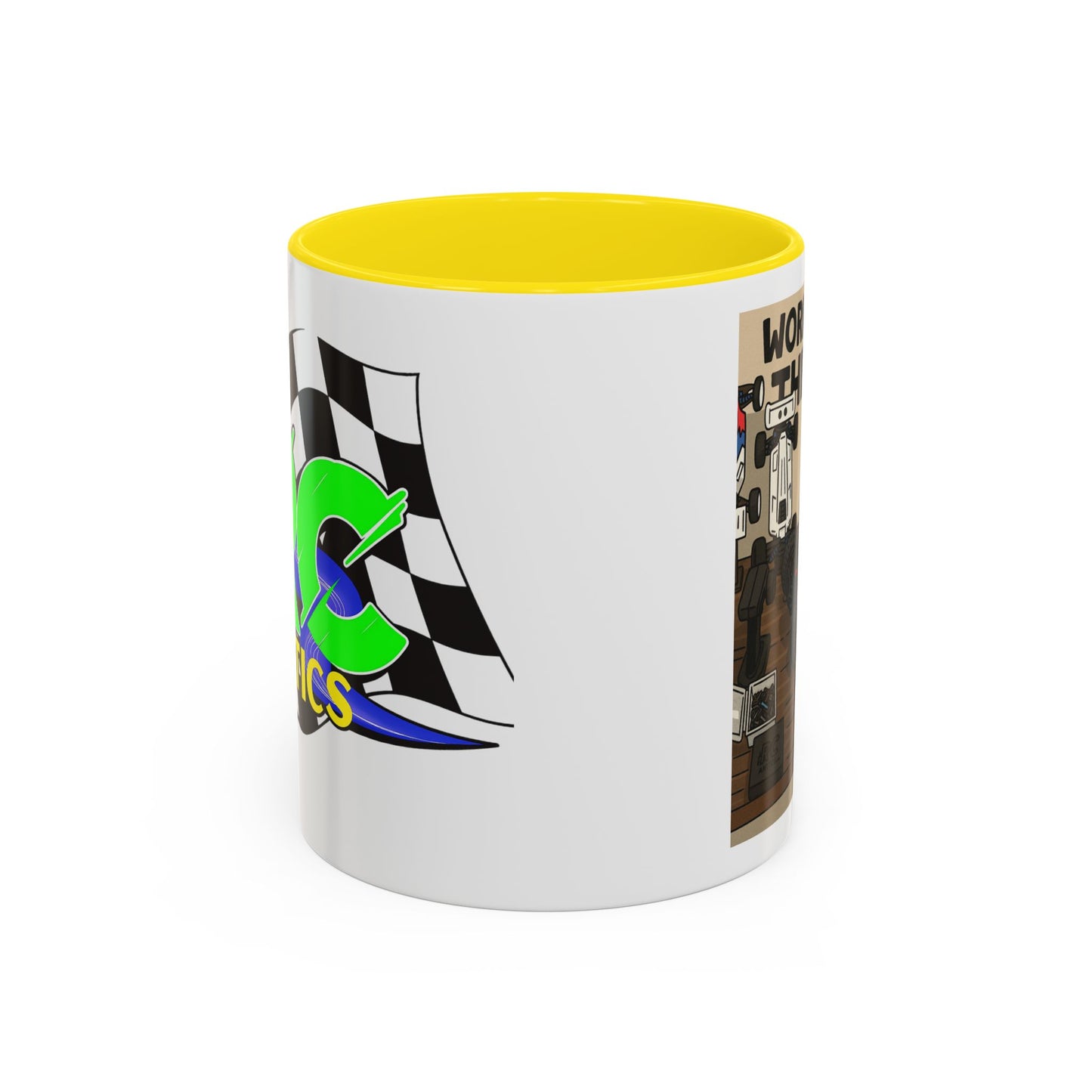 Workin for the win Accent Coffee Mug (11, 15oz)
