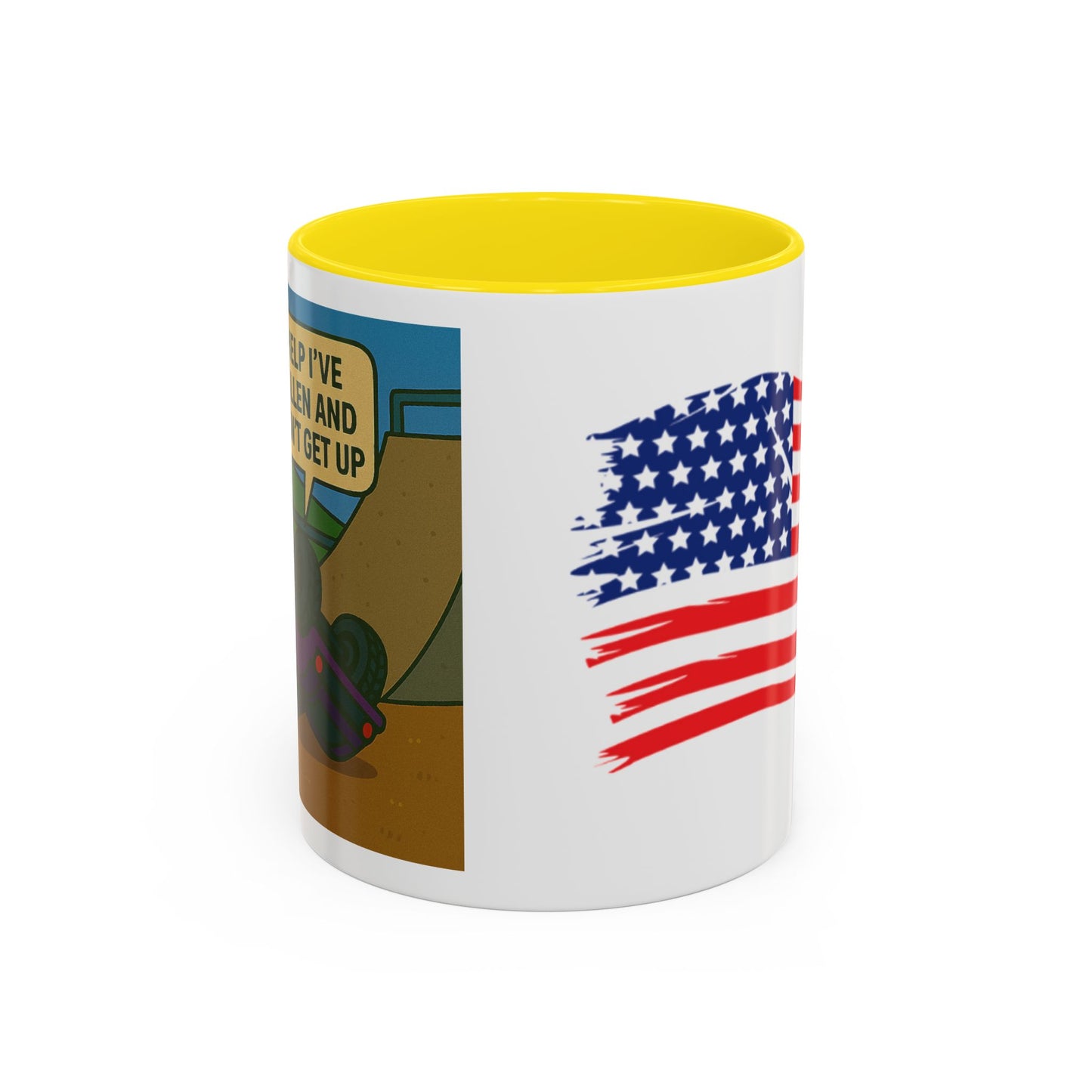 Help I've Fallin and Can't get up Skate Park Accent Coffee Mug (11, 15oz)
