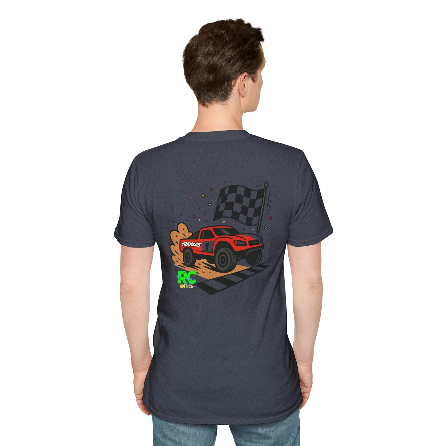 RC Truck Crossing Finish Line Unisex Softstyle T-Shirt