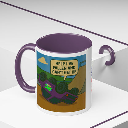 Help I've Fallin and Can't get up Skate Park Accent Coffee Mug (11, 15oz)