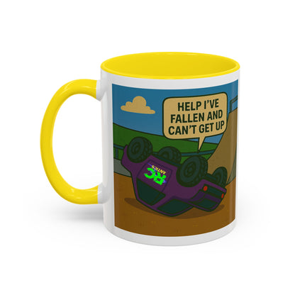 Help I've Fallin and Can't get up Skate Park Accent Coffee Mug (11, 15oz)