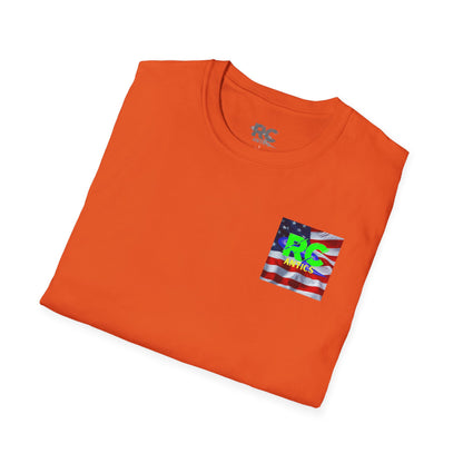 Patriotic RC Road Course Racing Unisex Softstyle T-Shirt